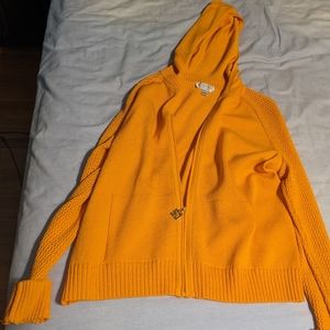 St John sport knit skirt set, orange, xl